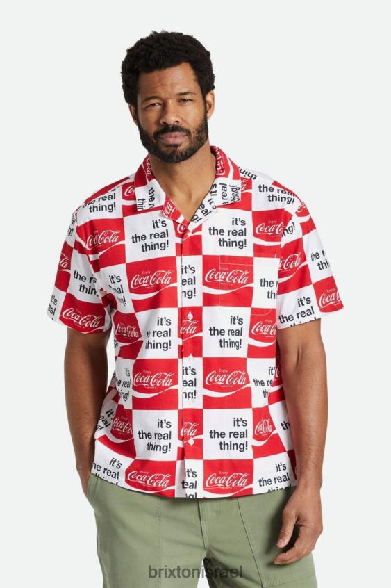 לבן לבוש LJ8VJ25 בונקר קוקה קולה ארוגים גברים Brixton