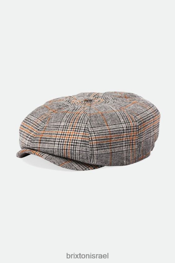 לבן/שחור/כתום גן עדן אביזרים LJ8VJ302 כובע נער עיתונים גברים Brixton