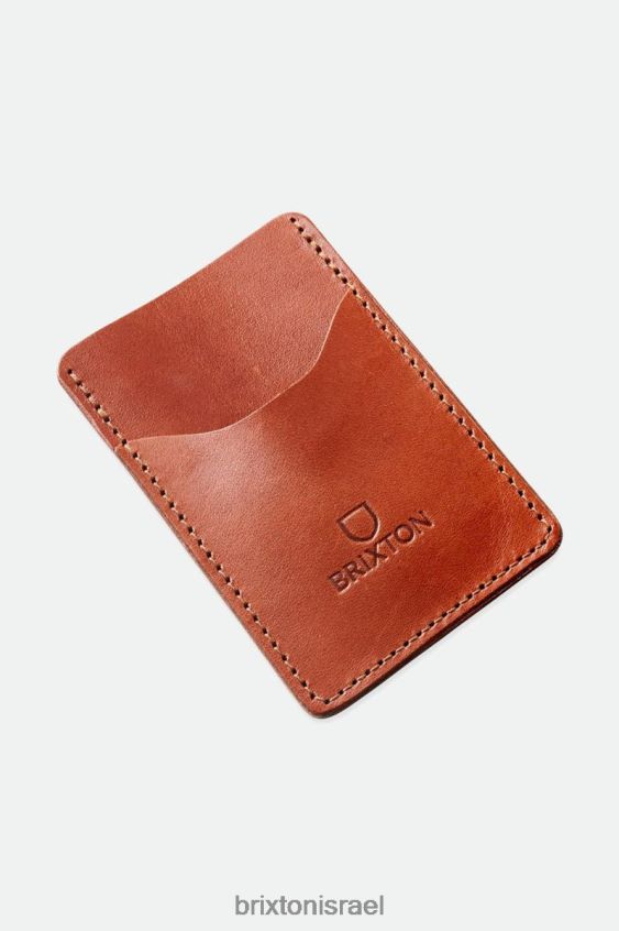 חום אביזרים LJ8VJ371 ארנק מחזיק כרטיסי עור לִשְׁנֵי הַמִינִים Brixton x Artifact