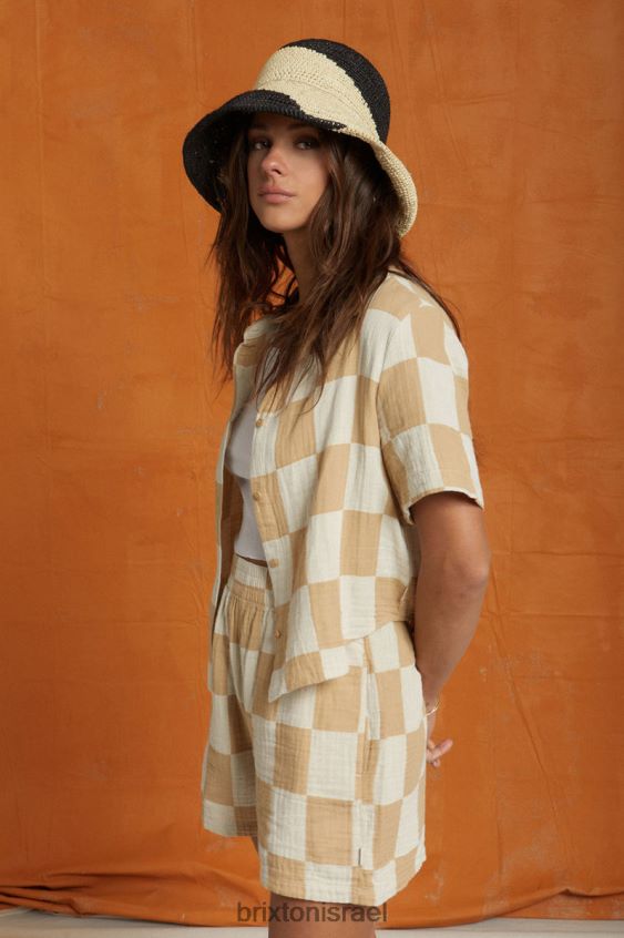 חוֹל לבוש LJ8VJ414 mykonos boxy s/s ארוגים נשים Brixton