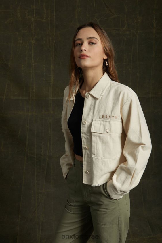 כיפה לבנה לבוש LJ8VJ463 חולצה פרטית נשים Brixton