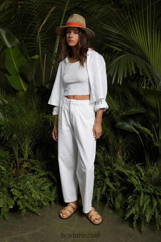 לבן לבוש LJ8VJ474 מכנסי מכנסיים ניצחון נשים Brixton