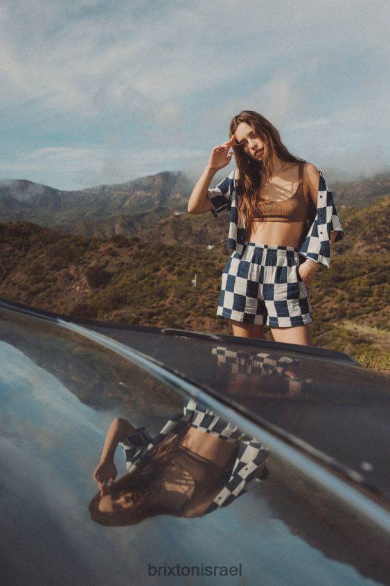 חיל הים שטוף לבוש LJ8VJ482 בוקסר קצר של מיקונוס נשים Brixton