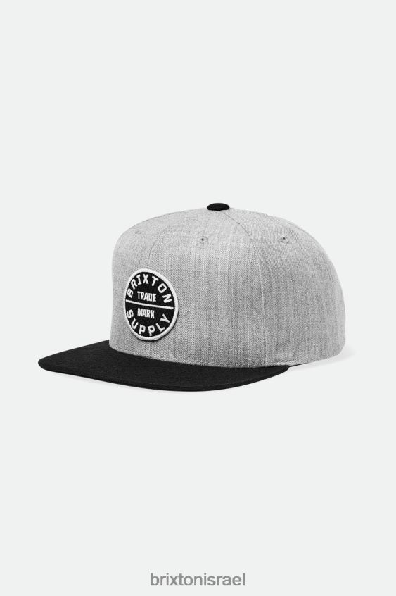 אפור בהיר/שחור בהיר אביזרים LJ8VJ237 שבועה iii snapback גברים Brixton